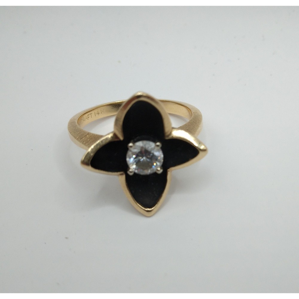 Rare Find 14kt Gold Flower Ring Modernist Mastercraft 1960's